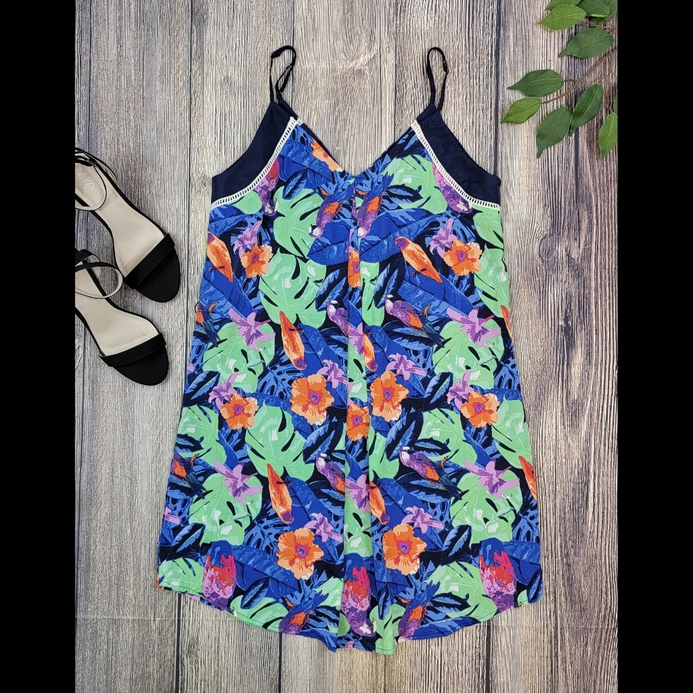 Adelyn Rae NWT Tropical Floral Shift Dress